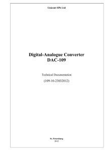 Digital-Analogue Converter DAC-109