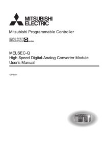 MELSEC-Q High Speed Digital-Analog Converter Module User`s