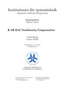 R/2R DAC Nonlinearity Compensation