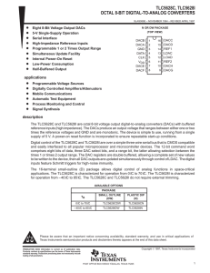 Octal 8-Bit Digital-to-Analog Converters (Rev. E