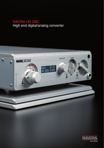 NAGRA HD DAC High end digital/analog converter