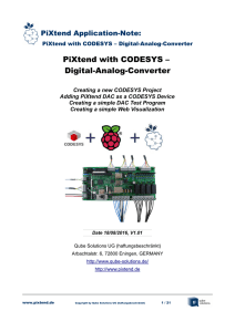 App-Note: PiXtend with CODESYS – Digital-Analog