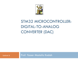 stm32 microcontroller: digital-to-analog converter (dac) - K