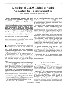 Modeling of CMOS digital-to-analog converters for telecommunication