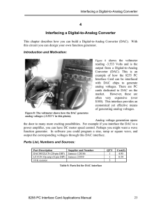 Interfacing Digital-to