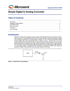 AC280: Simple Digital to Analog Converter (DAC)