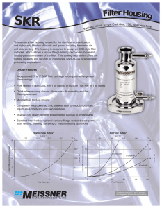 SKR Filter Housing - Meissner Filtration Products