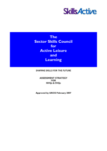 The Sector Skills Council for Active Leisure and Learning
