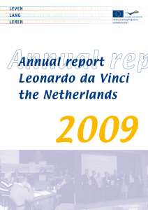 Annual report Leonardo da Vinci the Netherlands