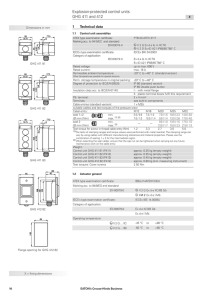 Explosion-protected control units GHG 411 and 412