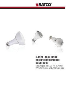 LED QUICK REFERENCE GUIDE