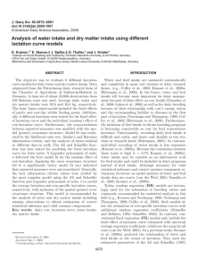 Journal of Dairy Science 92