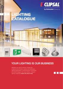 Product Data Sheet - Clipsal Lighting Catalogue, 21164