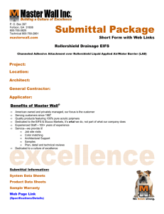 Submittal Pack – Short Form