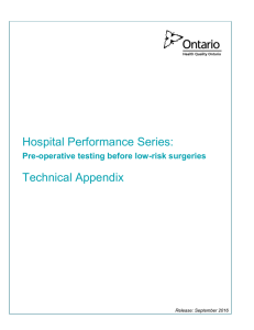 Hospital Performance Series: Technical Appendix