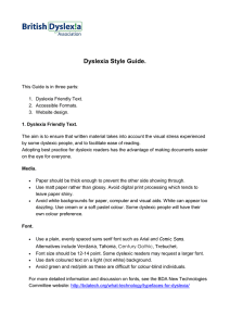 Dyslexia Style Guide