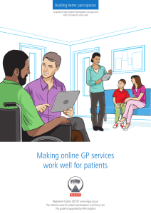 Making online GP services work well for patients