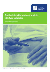 Starting injectible treatment in adults with Type 2 diabetes