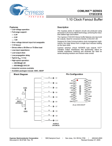 1:10 Clock Fanout Buffer