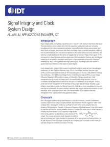 Signal Integrity and Clock System Design
