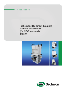 High-speed DC circuit-breakers for fixed installations