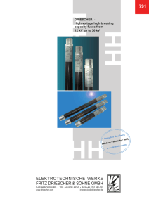 791e, DRIESCHER - High-voltage high breaking capacity fuses from