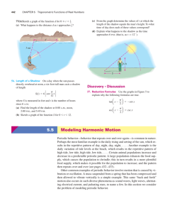 5.5 Modeling Harmonic Motion
