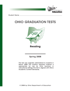OHIO GRADUATION TESTS