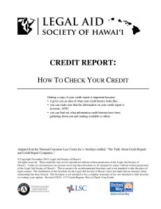 credit report