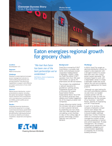 Eaton energizes regional growth for grocery chain