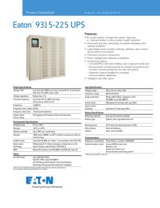 Eaton 9315-225 Datasheet