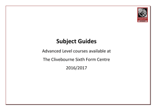 Please click here to view our Subject Guide for 2016-17