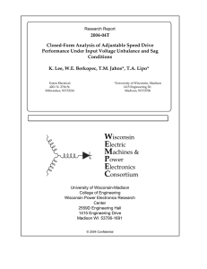 Closed-Form Analysis of Adjustable Speed Drive Performance