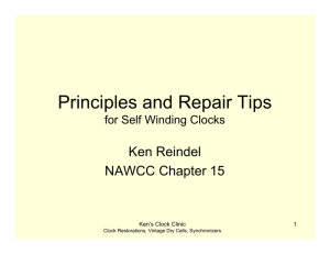 Self Winding Clocks Repair Tips