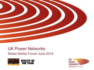 Presentation slides of the Streetworks Forum held in London on