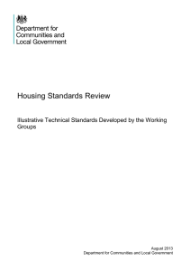 Housing standards review: illustrative technical standards