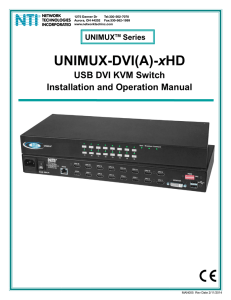 UNIMUX-DVI-xHD - Network Technologies Incorporated