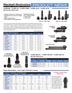 Marshall Electronics PRODUCT NEWS