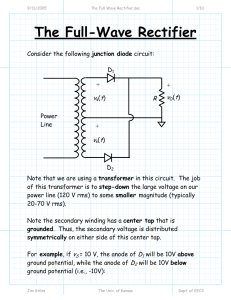 The Full-Wave Rectifier