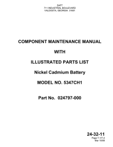 24-32-11 COMPONENT MAINTENANCE MANUAL WITH