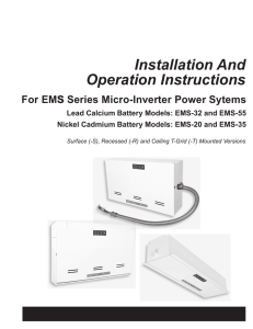 EMS Instruction Sheet