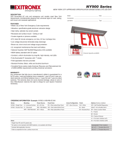 Spec Sheet - Villa Lighting