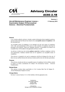 AC66-2.1B - Aircraft maintenance Engineer Licence