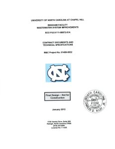 NCDENR Additional In.. - The University of North Carolina at Chapel