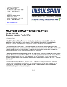 masterformat™ specification