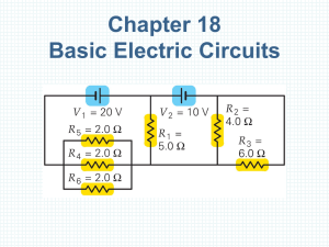 Chapter 18 Basic Electric Circuits