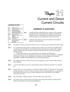 Current and Direct Current Circuits