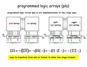 programmed logic arrays