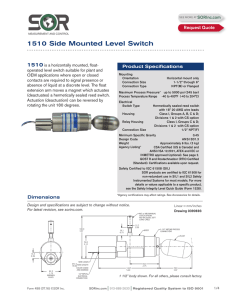 1510 Side Mounted Level Switch