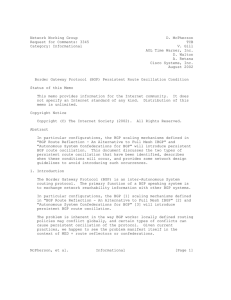 Network Working Group D. McPherson Request for